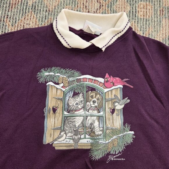 Vintage Collared Sweatshirt - Picture 2 of 6